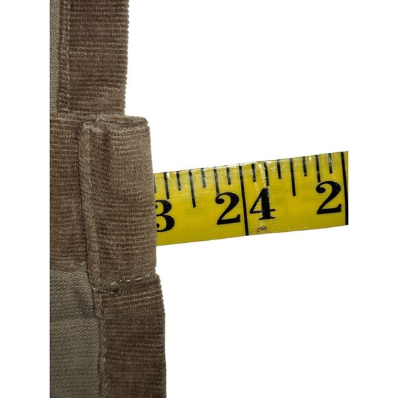 Y2K Chaps Womens 14 Khaki Corduroy Cottagecore Skirt Classic Fall/Winter Staple - Picture 4 of 10